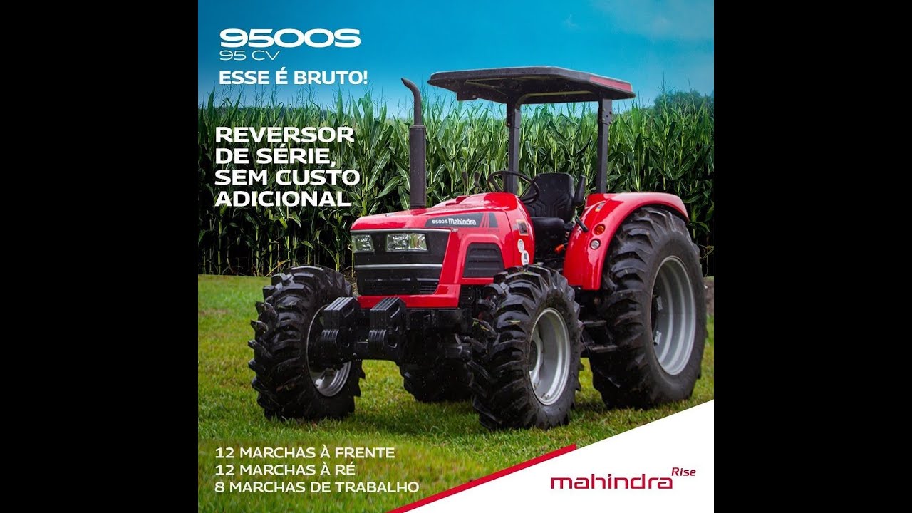 Trator Mahindra 9500s de 95cv