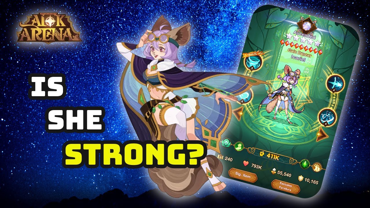 New Hero Icariel - Skills, Abilities, Overall Review [AFK Arena]