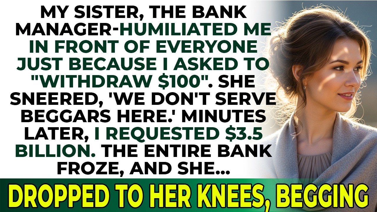 My Sister Mocked Me For Asking $100—Then I Withdrew $3.5. The Bank Froze. She Dropped To Her Knees