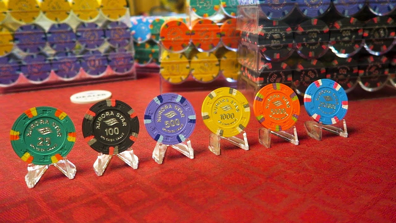 Poker Chip Video 07 Aurora Star Tournament Hot Stamp
