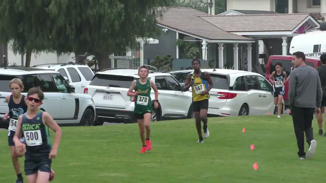 2025 LA JETS XC invitational Boys 11-12  3K @ Heartwell Park LB