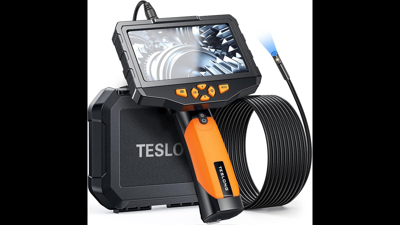TESLONG NTS300 Pro Dual-Lens Inspection Camera with 5-inch HD Screen  for multiple applications