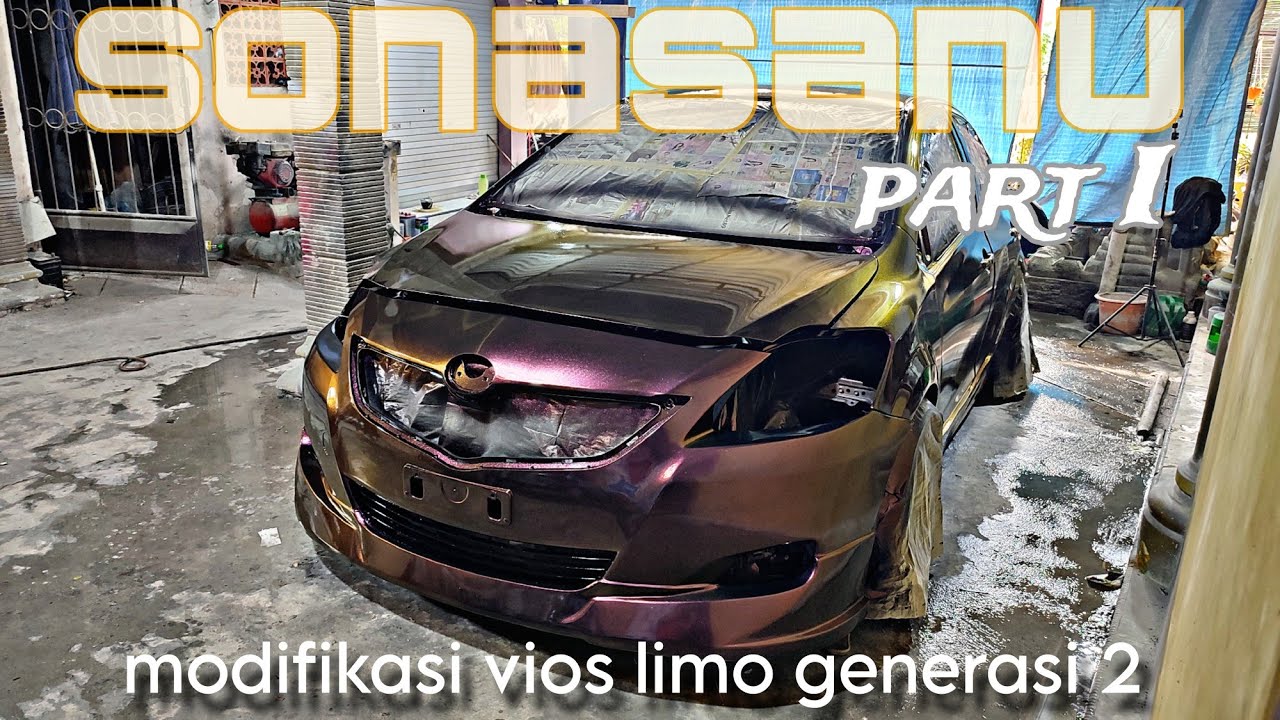 Rubah dan modifikasi tampilan vios limo ex | menolak tua part 1