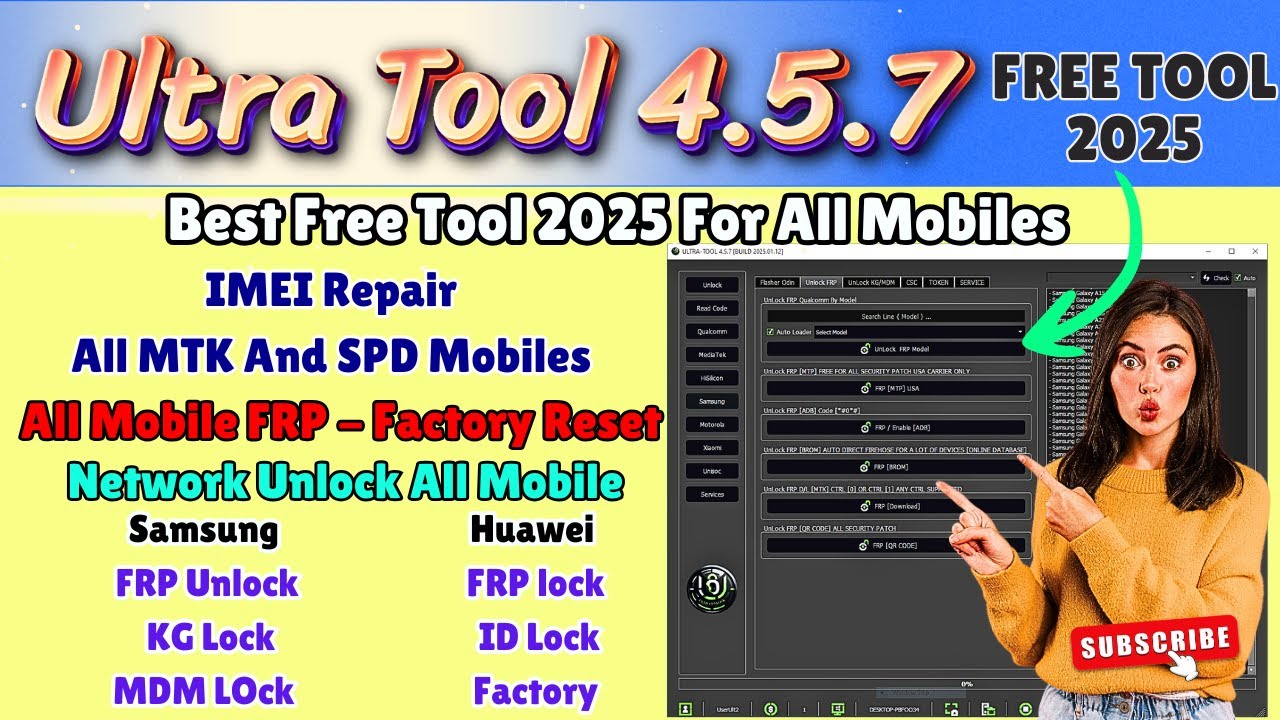 Ultra Unlock Tool 2025: The Ultimate FRP & IMEI Repair Solution! 🚀