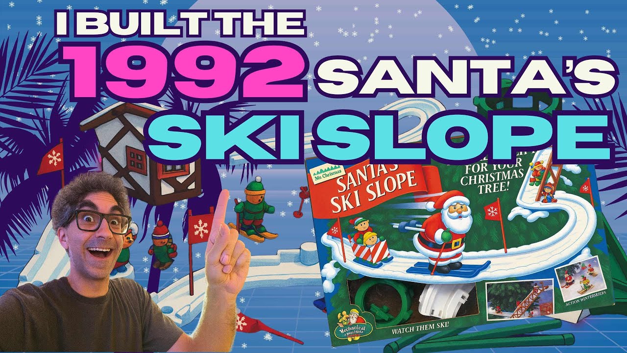 I Found Santa’s Ski Slope at an Estate Sale! Mr. Christmas 1992 Vintage Decor Rare Toy Collectible