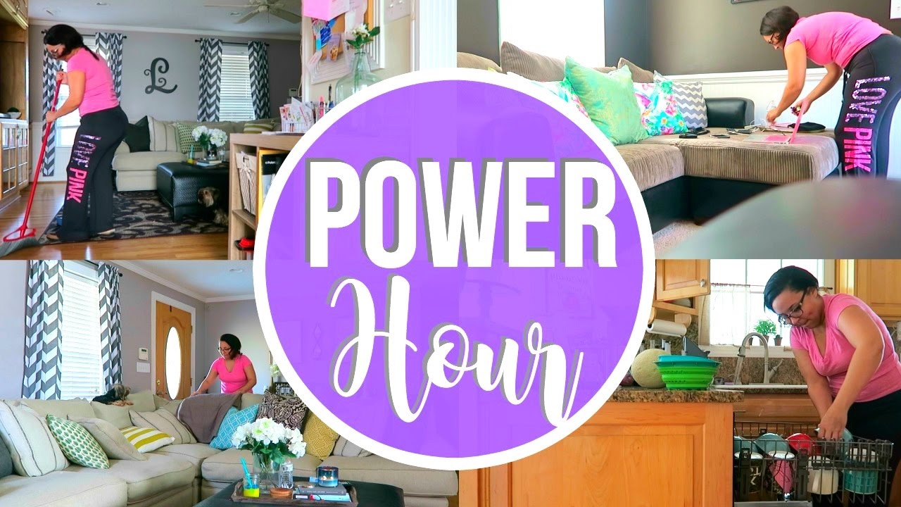 POWER HOUR CLEAN WITH ME | SPEED CLEANING ROUTINE - VLOG STYLE | Page Danielle