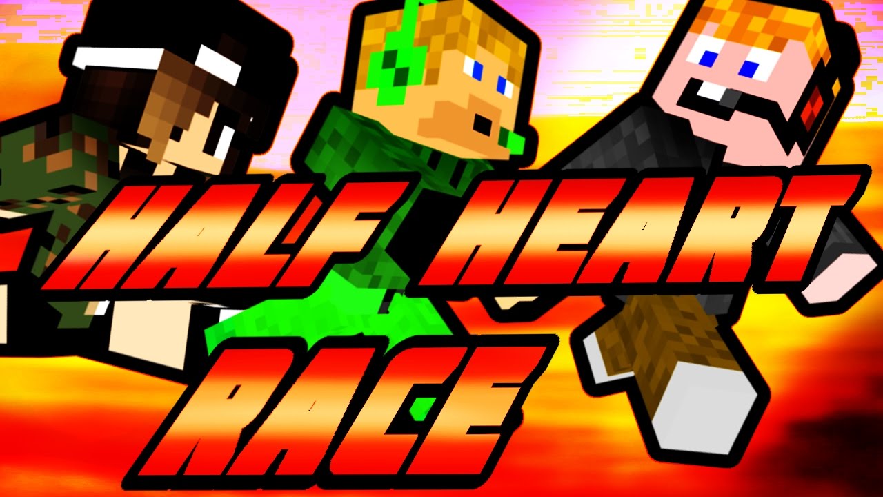 Minecraft - Half Heart Race [A NAGY FUTÁS ZUHANÁÁÁÁS!]