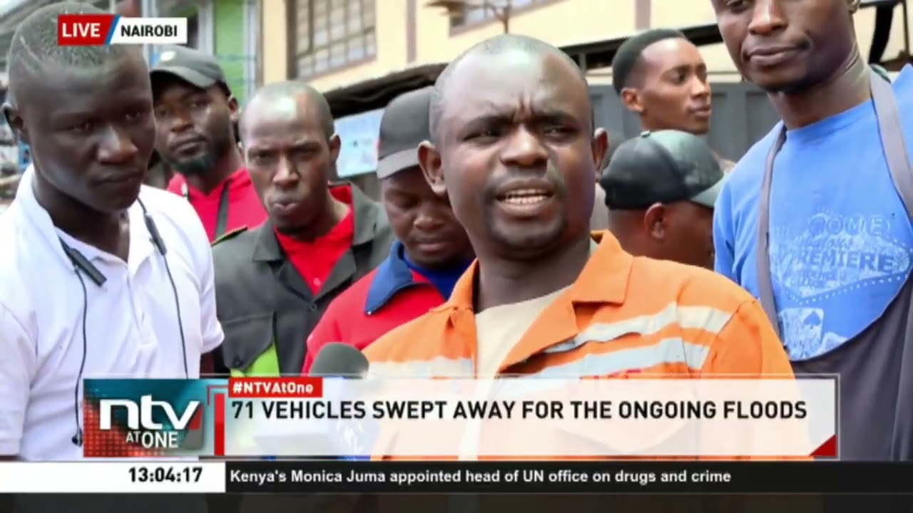 Nairobi floods: 10 dead, 71 vehicles swept away