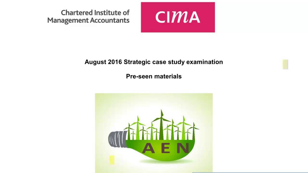 Preseen Analysis Sample - Strategic Case Study - AEN - August 16
