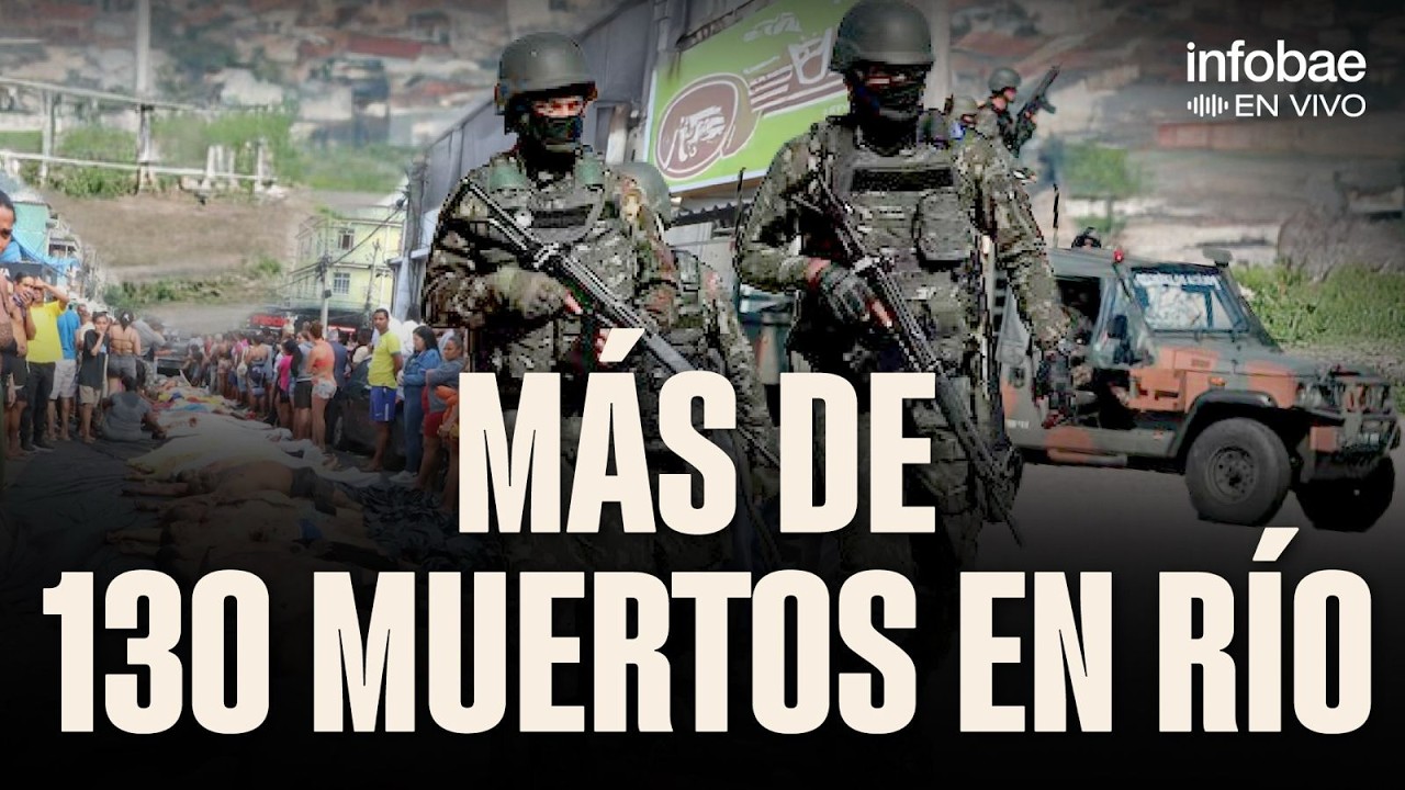 MASACRE en Río de Janeiro: más de 130 muertos en el operativo más letal de Brasil