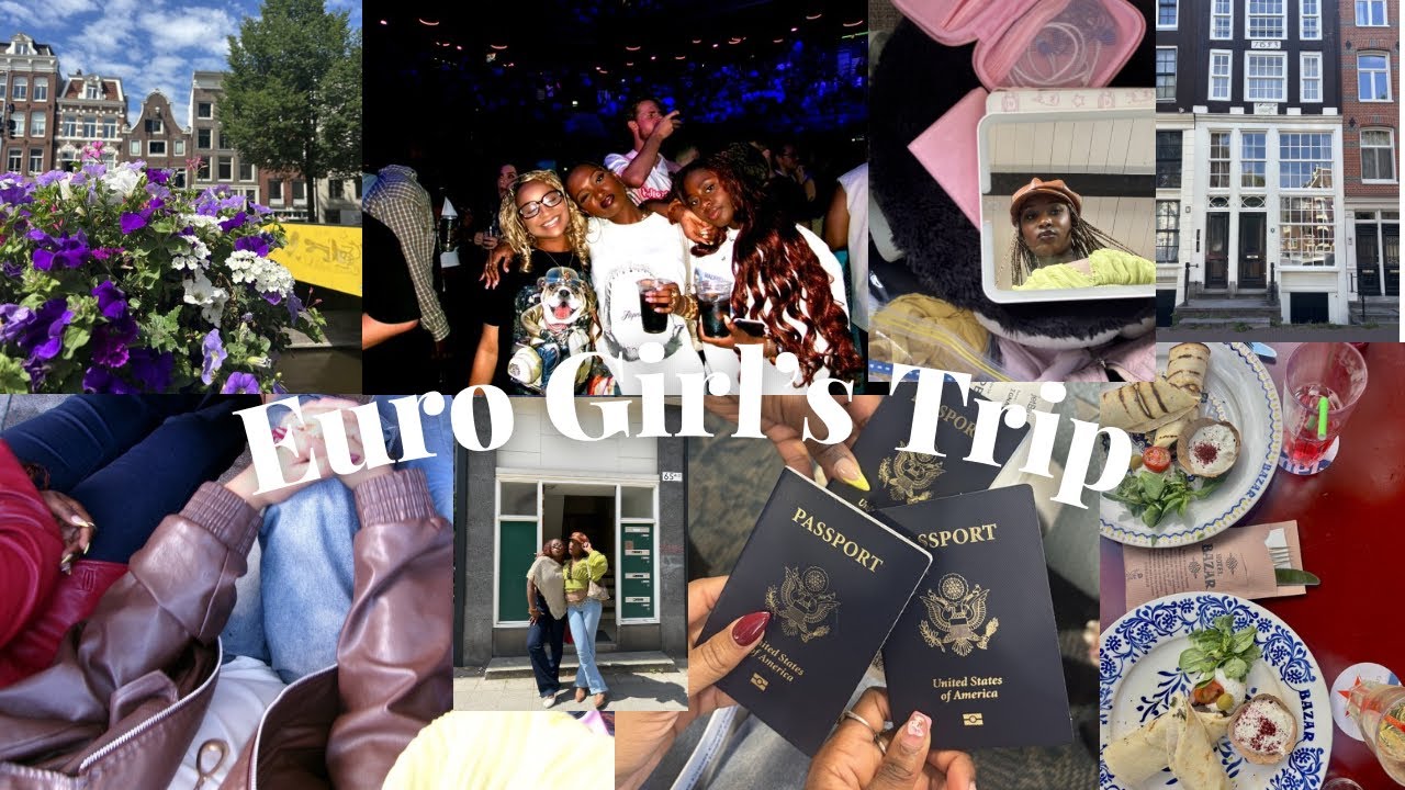 Euro Girls Trip ‘25 ♡ Exploring Amsterdam,Floor Drake tickets, etc. 