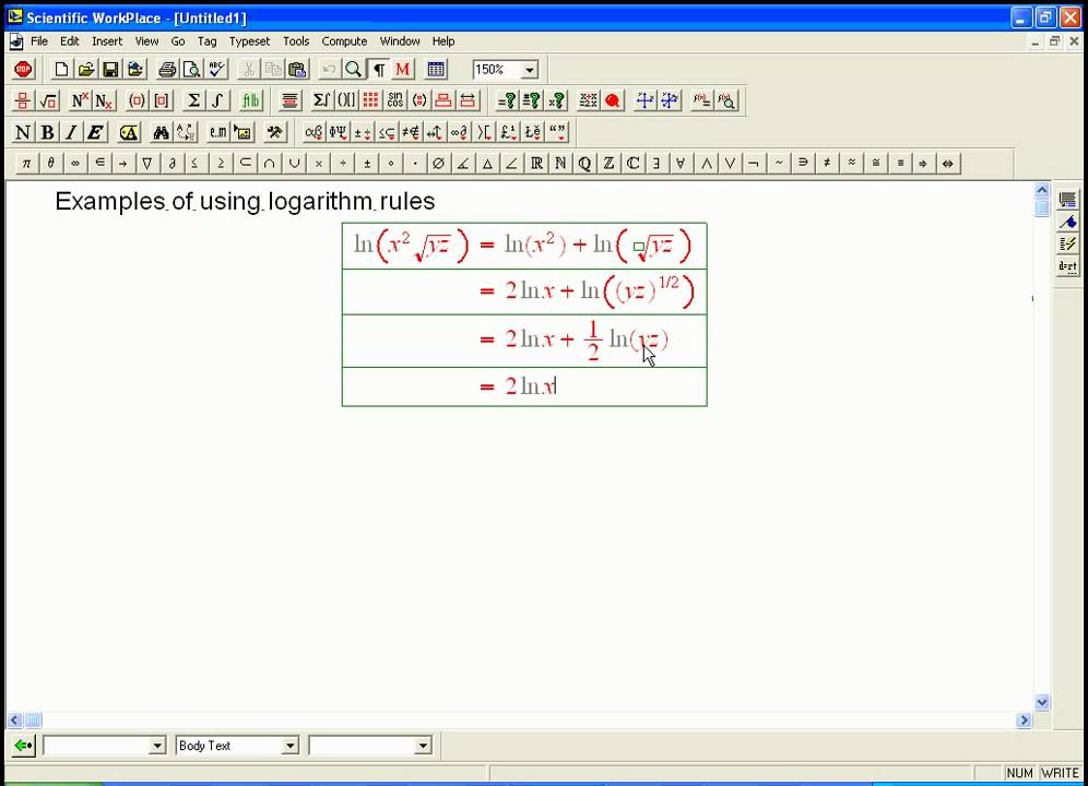 Log rule examples
