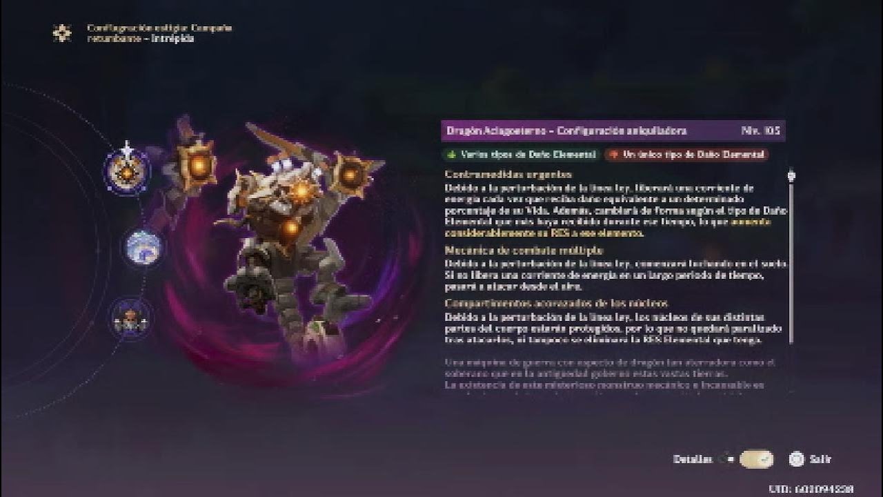 Conflagración Estigia/Dragón Aciagoeterno Nv.105/Genshin Impact