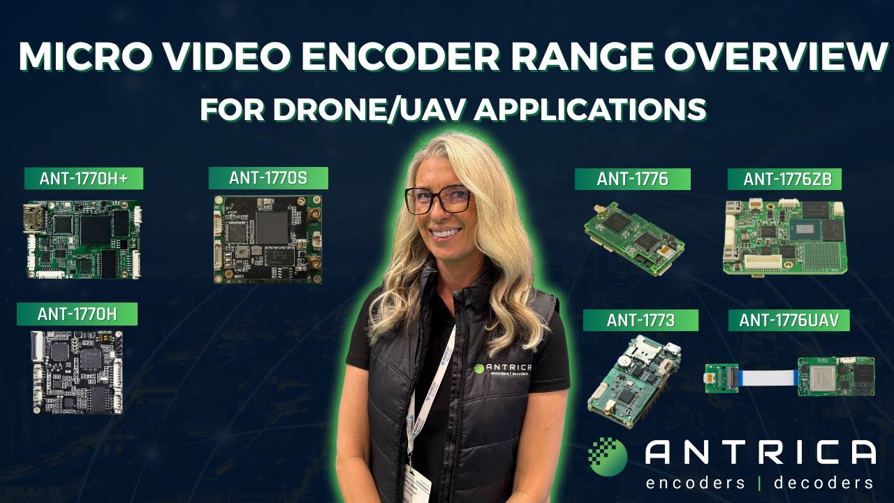Antrica Micro Video Encoder Range Overview for Drone/UAV Applications