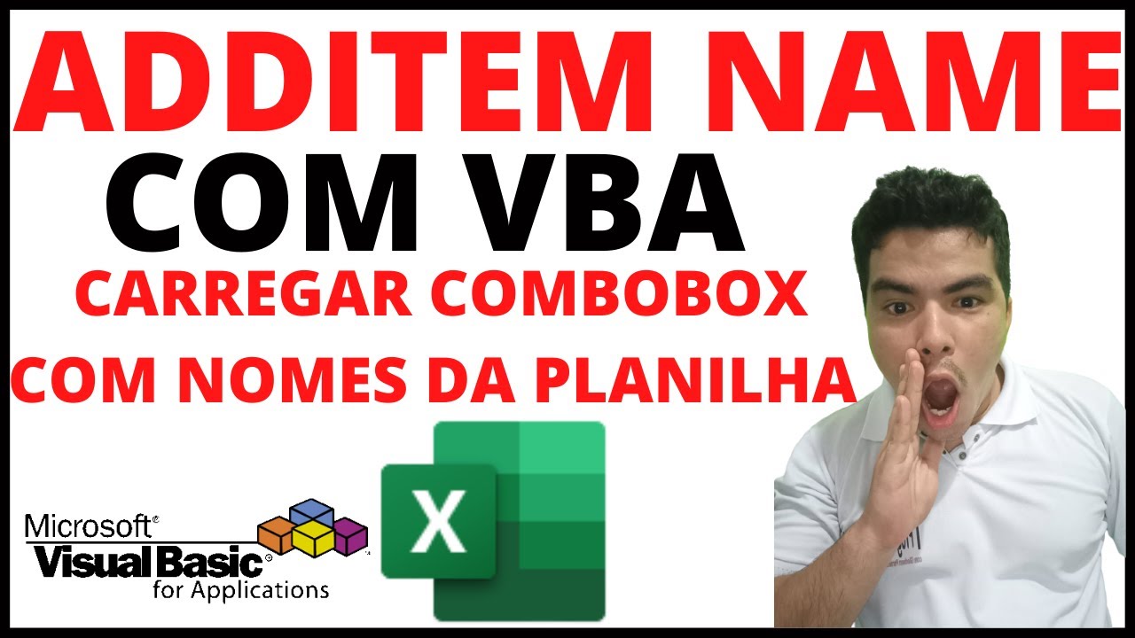 Como Preencher ComboBox Com Todos Os Nomes De Planilhas No Excel, Nomes Das Planilhas Em Combobox