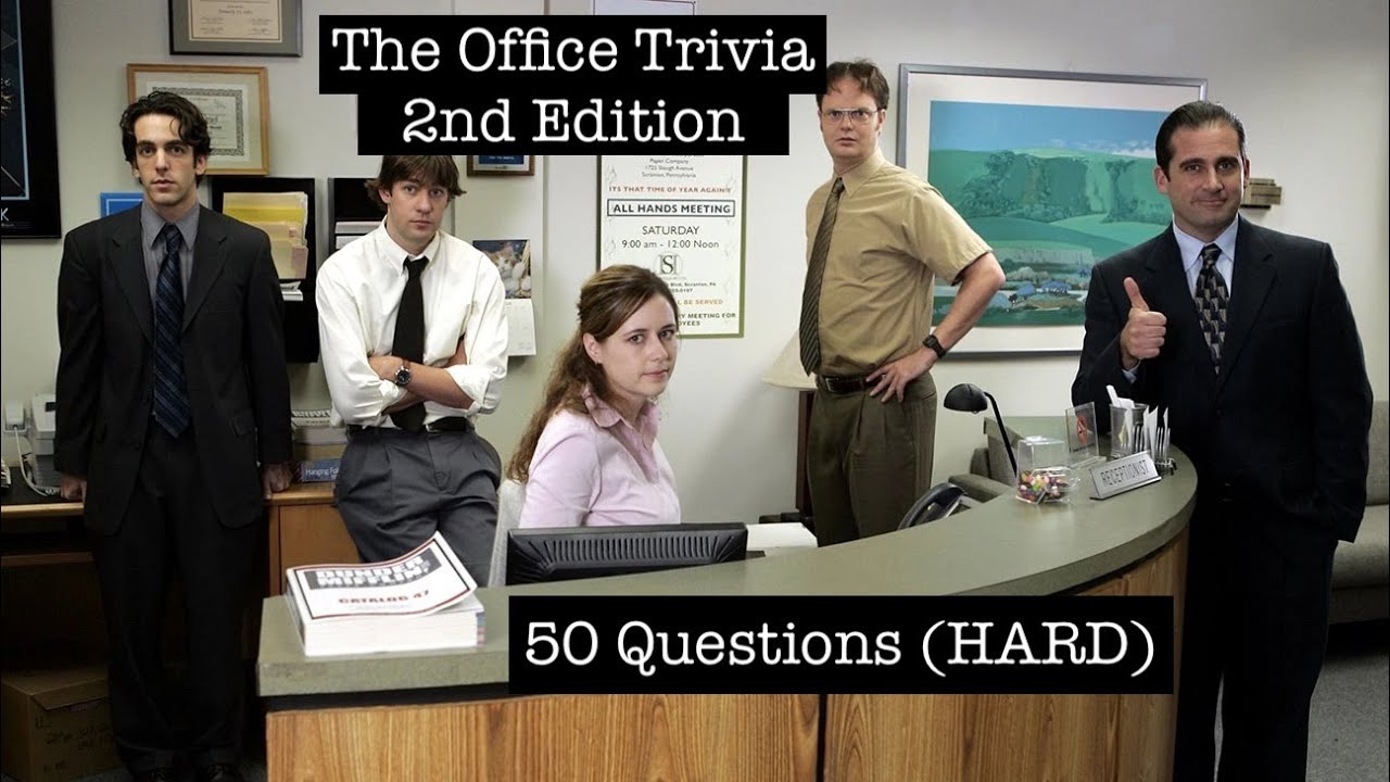 The Office Trivia 2nd Edition (HARD) 50 Q's