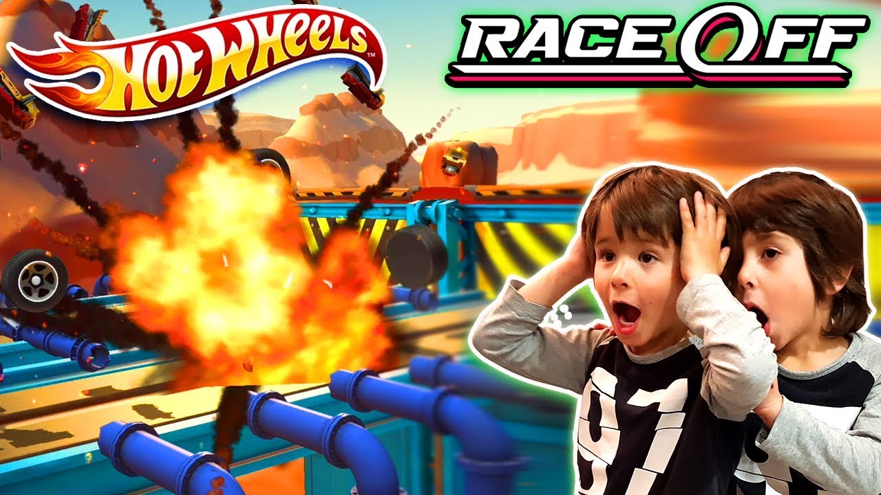 HOT WHEELS RACE OFF ⭐⭐⭐ TRES ESTRELLAS en Nivel 43 44 45 46 CON THE HAULINATOR ! 🚌 Juegos Android