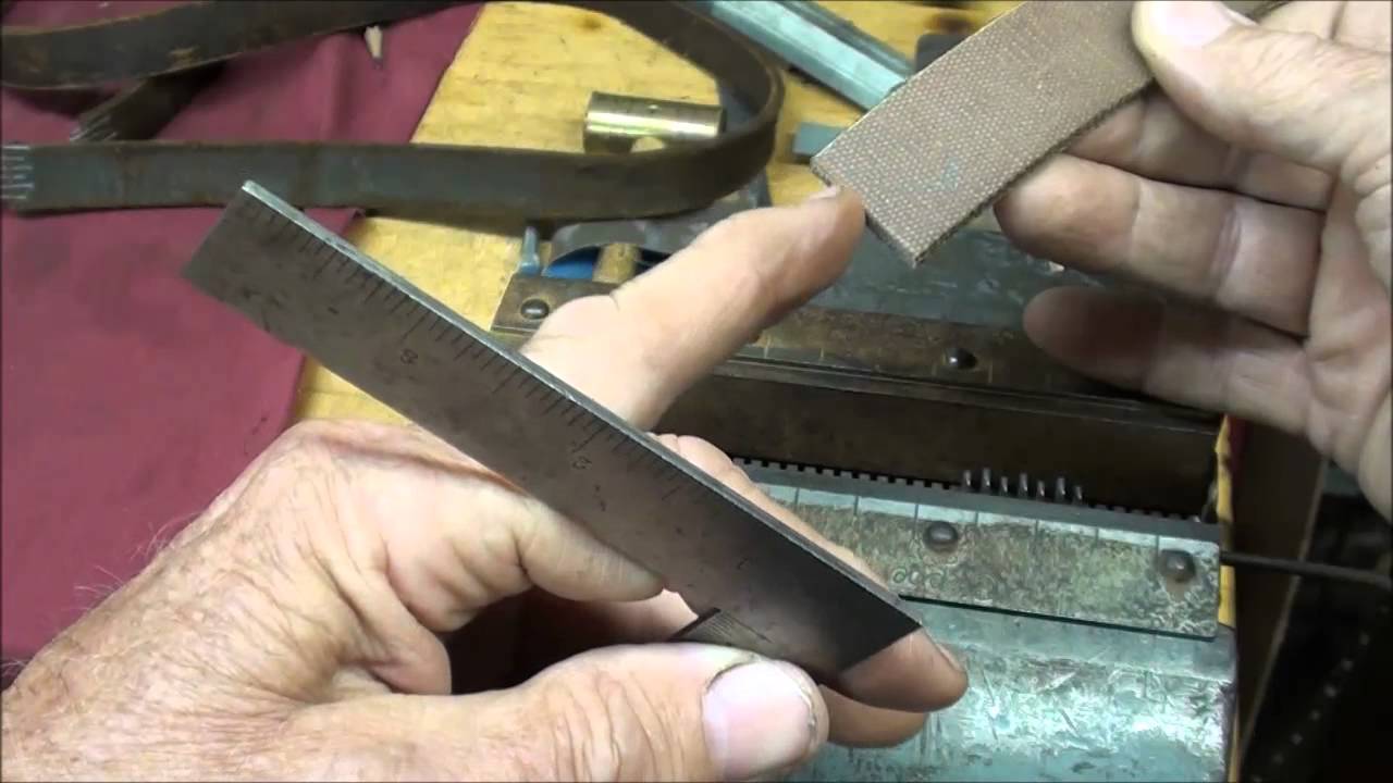 MACHINE SHOP TIPS #117 Lacing a Belt for the Logan Lathe tubalcain