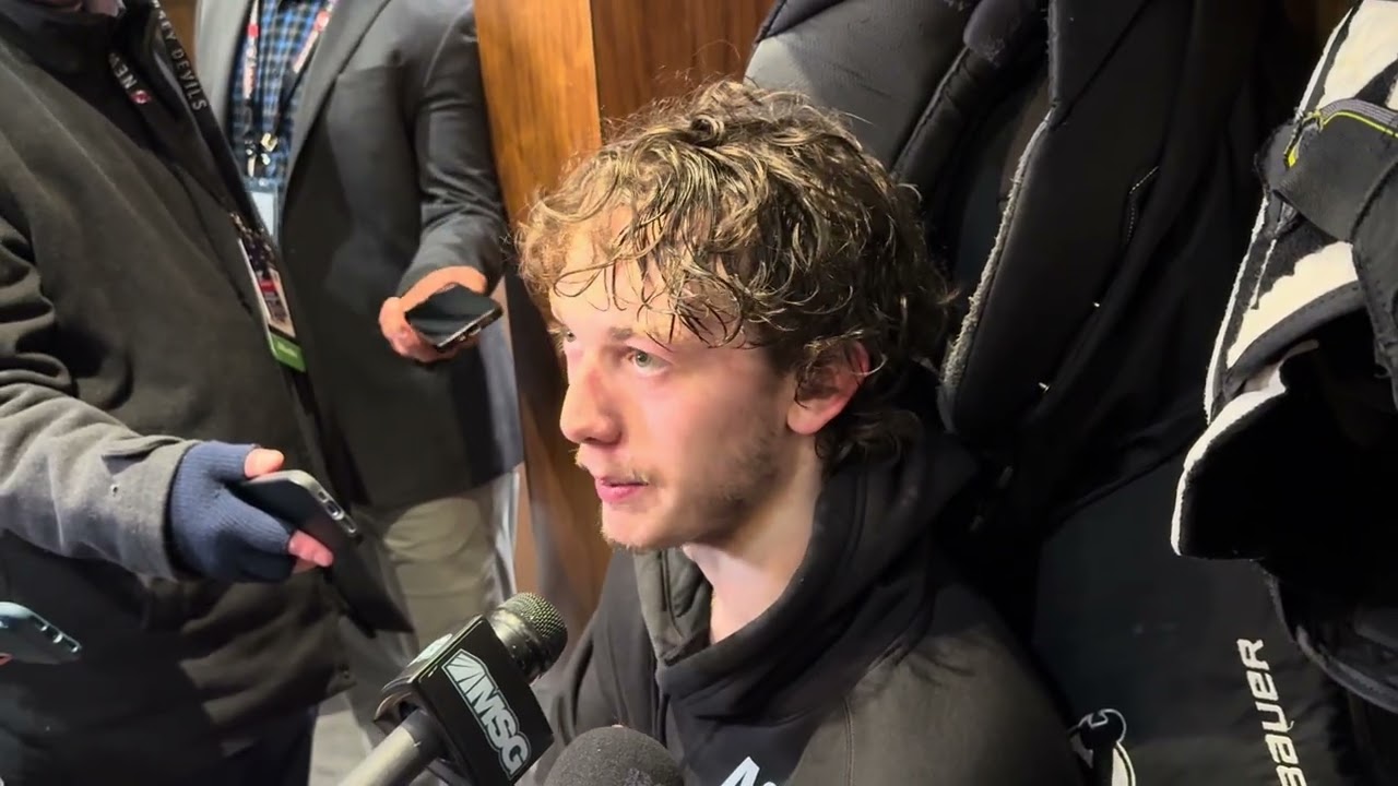 Luke Hughes has PRICELESS reaction to Quinn Hughes-Wild trade