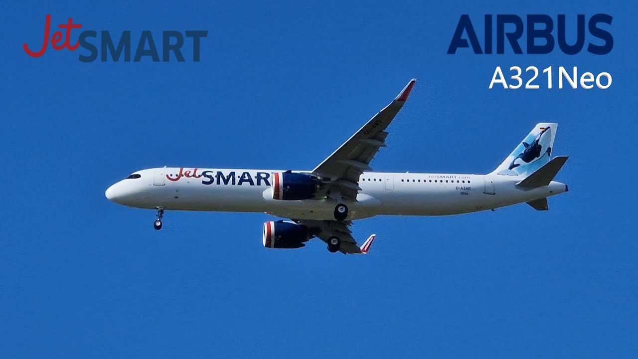 JetSmart A321Neo Low Approach Hamburg Test flight