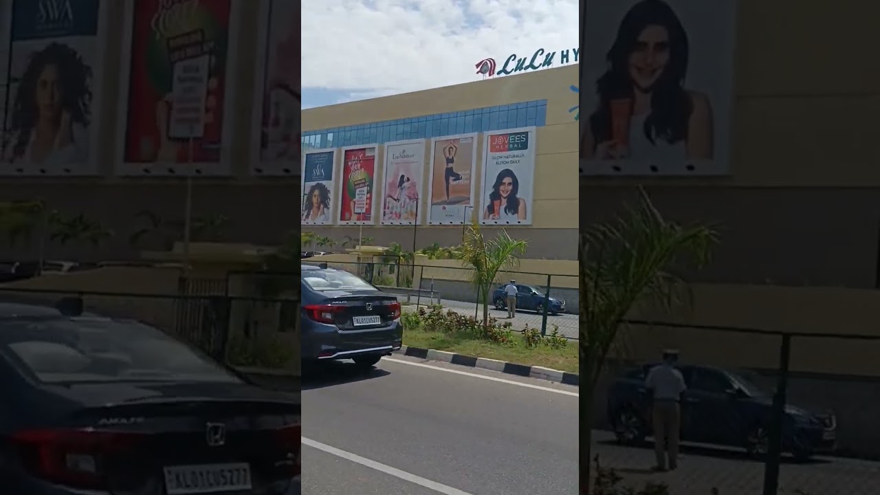 Lulu mall india biggest shopping network. #kerala #nh66 #nationalhighway #trivandrum #lulu #shorts