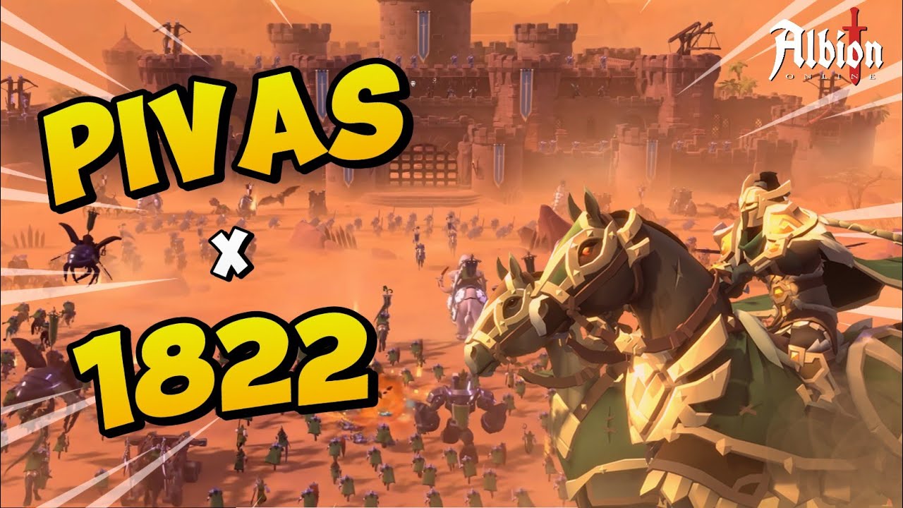 Massive PvP Battle 150v150, ShotCaller PoV  | PIVAS x 1822