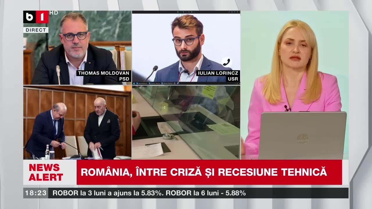 TALK B1 CU IRINA PETRARU. ROMÂNIA, ÎNTRE CRIZĂ ȘI RECESIUNE TEHNICĂ/ CARAMITRU, DESPRE RECESIUNE.P2