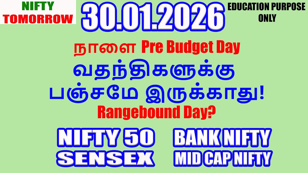 Nifty Tomorrow 30.01.2026 | Option Trading For Beginners | Technical Analysis in Tamil