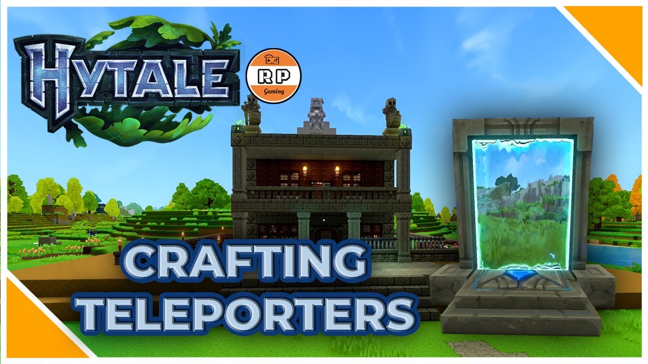 Hytale Playthrough Progression Crafting Teleporters!