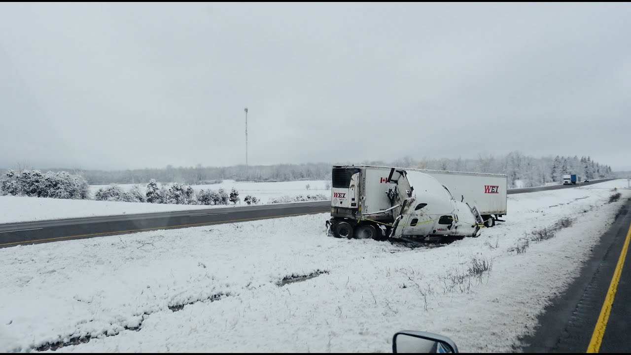 Trucking in Canada/Toronto To Montreal Winter storm time