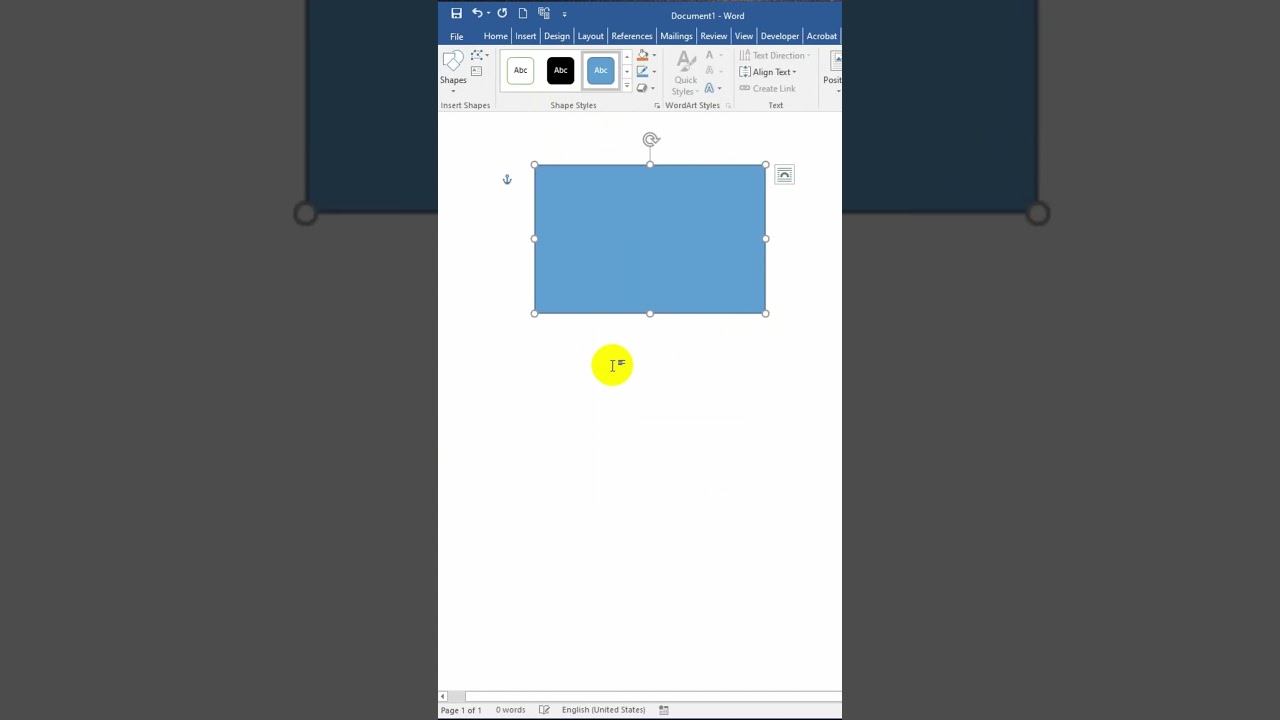 Вставить прямоугольник в MS Word. Советы