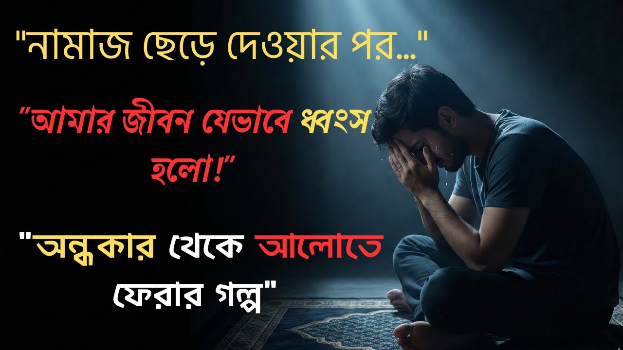 নামাজ ছেড়ে দিয়ে আমি কীভাবে ধ্বংস হয়েছিলাম? বেনামাজির করুণ পরিণতি!Life without Salah #Light of Life