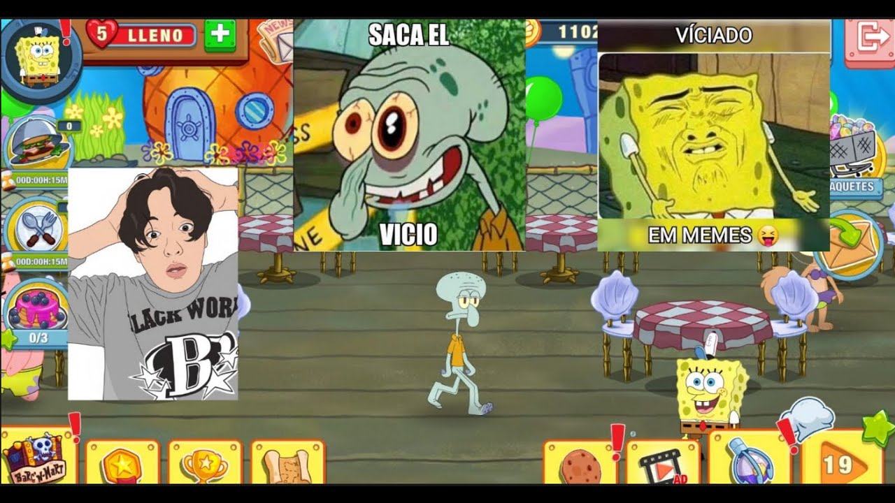 ACOMPAÑAME A COCINAR CON EL BOB ESPONJA VICIOSO!!!!! AAAAAAAA