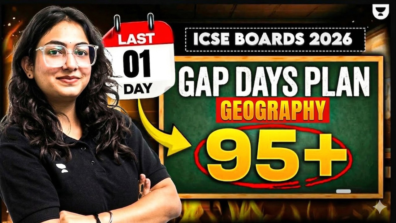 LAST 1 DAY PLAN to Score 95+ in Geography 🔥| ICSE Class 10 Board Exam 2026 | Supriya Ma'am