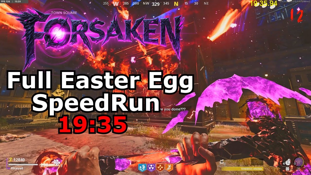 Forsaken Solo Easter Egg Speed Run (building chrysalax WW) 