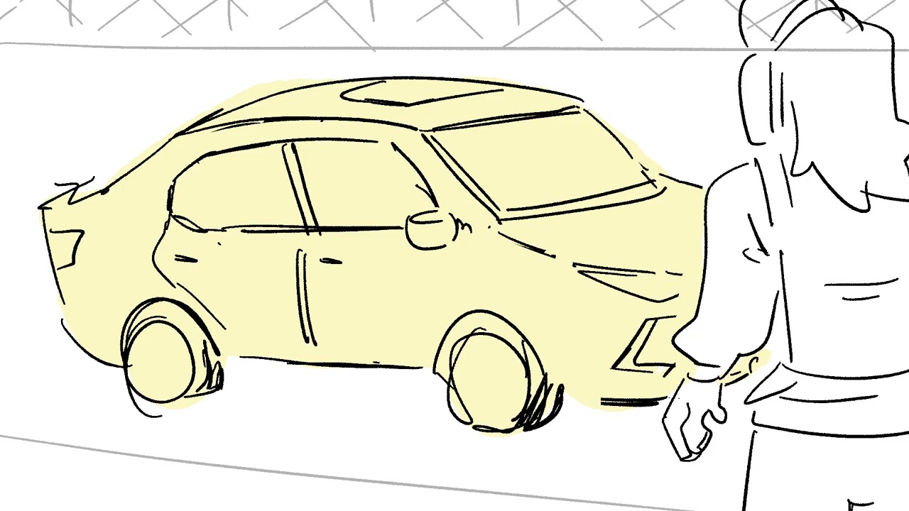 JUST DRIVE! advanced storyboarding animatic