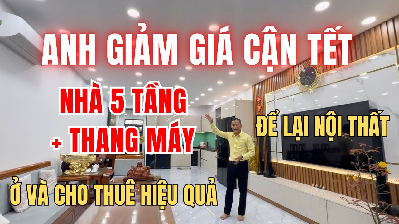 🎋Anh giảm giá bán cận tết, nhà đẹp 5 tầng lắp sẵn thang máy tại Nha Trang | Nhà đất Nha Trang 