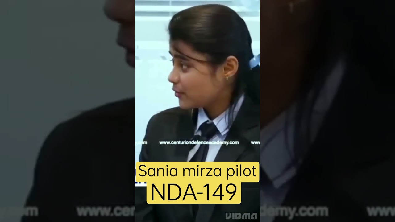Sania mirza NDA-149 Muslim Air pilot