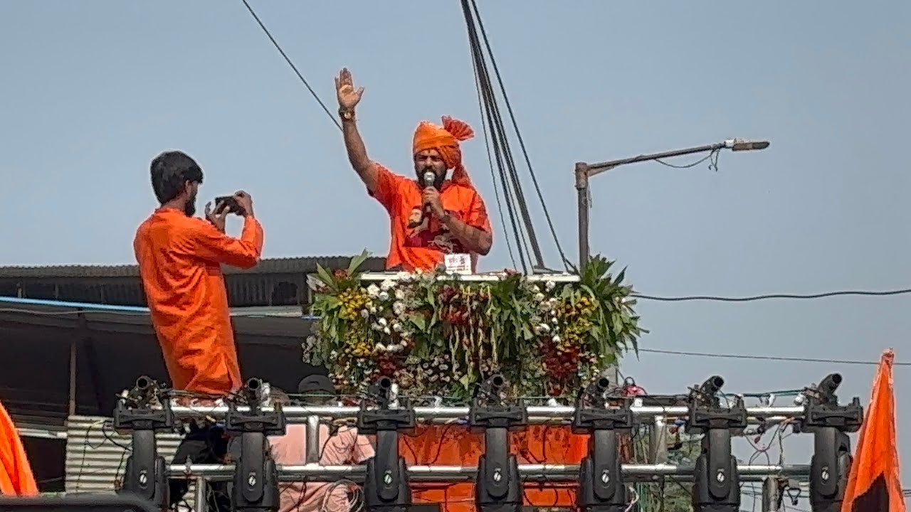 Sri Rama Navami Shobha 2025 | Raja Singh Grand Entry 2025 | Raja Singh Sri Ram Navami Rally 2025