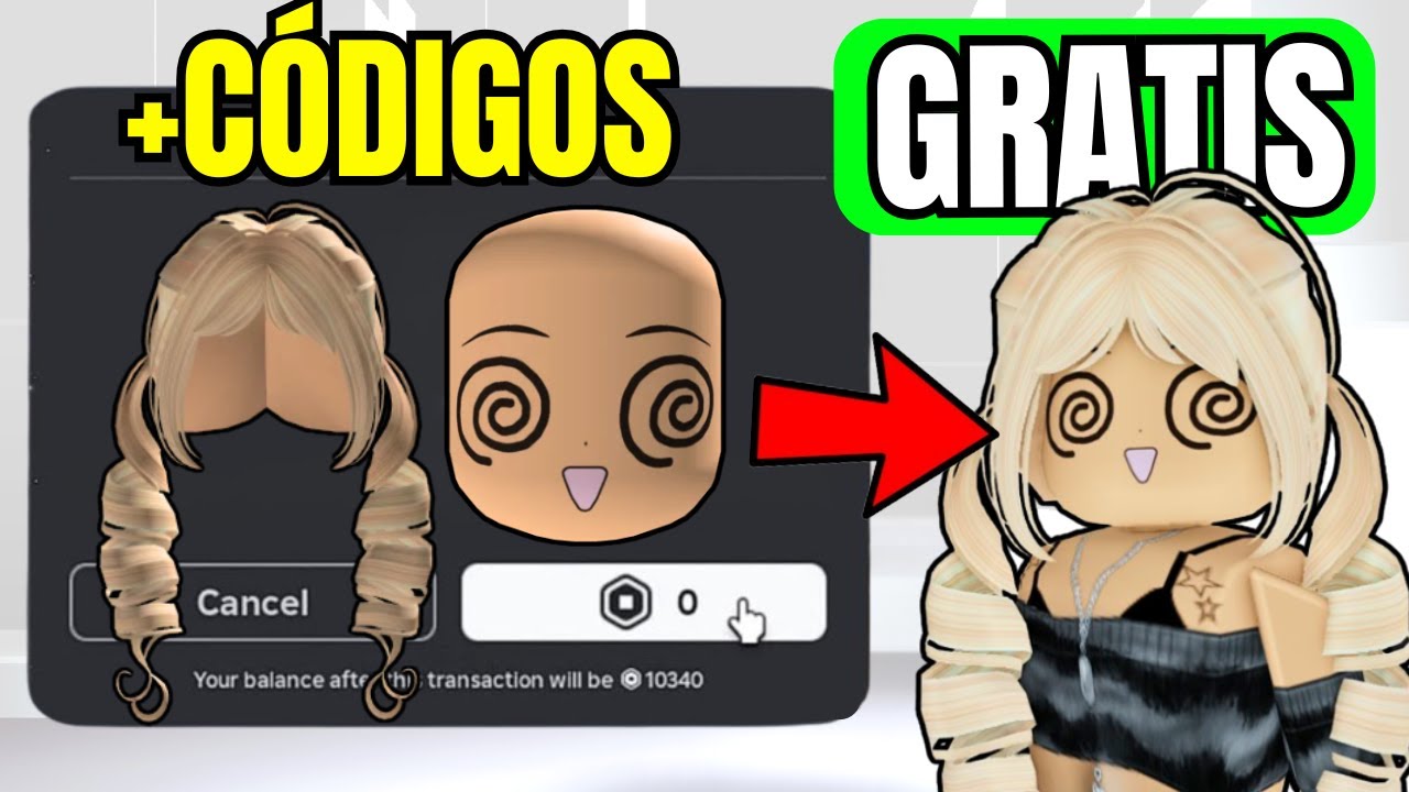 C&Oacute;DIGOS CARA Y PELO GRATIS EN ROBLOX UGC &Iacute;TEMS LIMITEDS EN JUEGOS