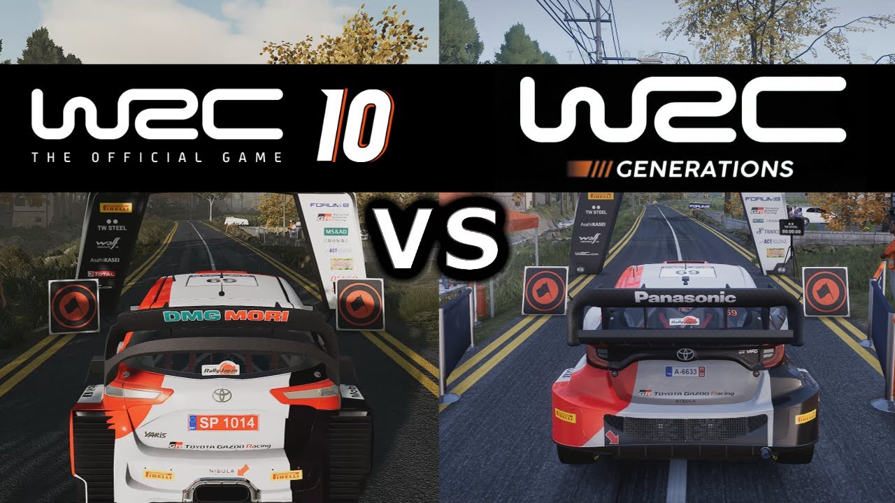 WRC Generations VS WRC 10 | Japan Nagakute | Toyota GR Yaris Rally1