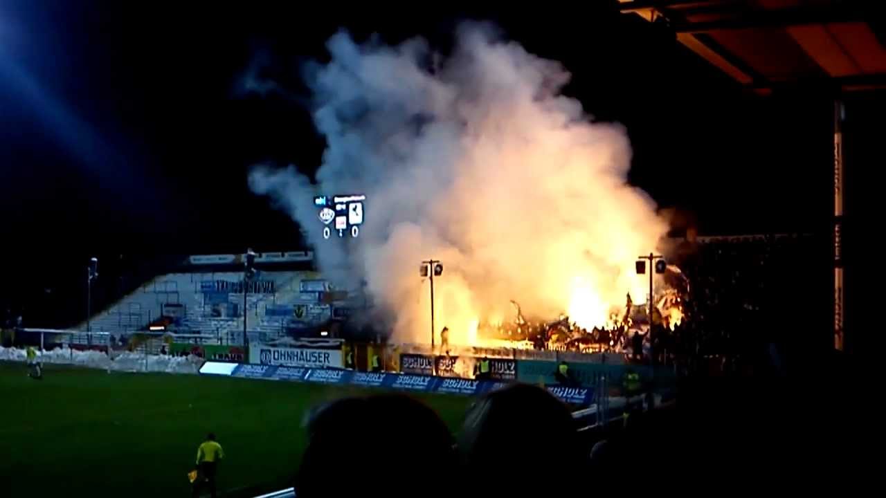 VfR Aalen vs. 1860 München Stimmung nach Fanprotest 12:12 (30.11.2012)