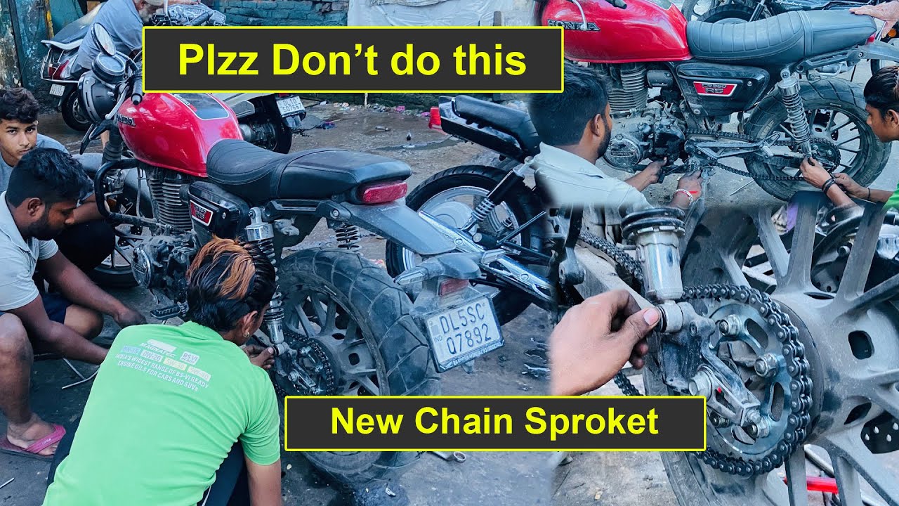 CAUTION DON'T DO THIS  | HONDA CB350 RS | NEW CHAIN SPROKET | INSTALLED