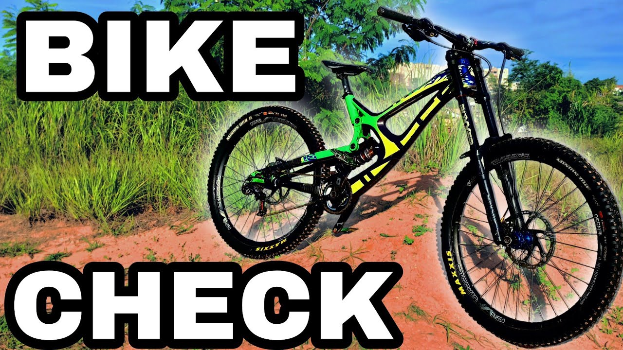 BIKE CHECK COM A BIKE DE DOWNHILL DO CANAL , INTENSE M16 27,5  BIKE PROFISSIONAL DE MTB DOWNHILL