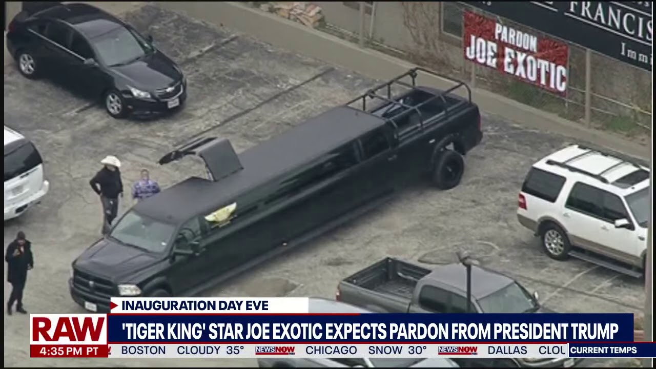 'Tiger King' Star Joe Exotic Expects Pardon From President Trump, Books Limo