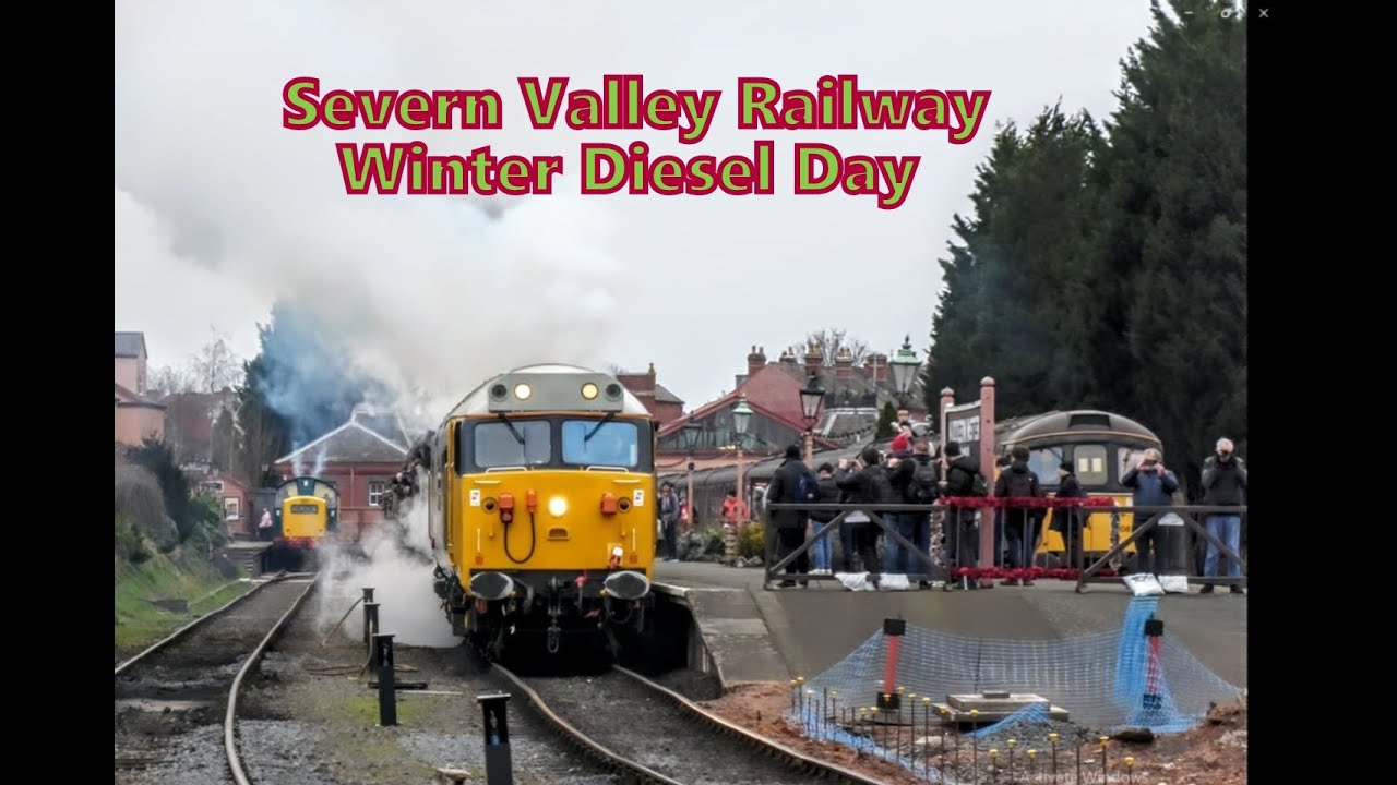 A fantastic day at the Severn Valley Railway 'Winter Diesel Day'. AND some STEAM too! Part ONE!
