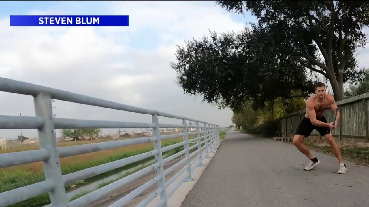 Bike trail attack caught on camera
