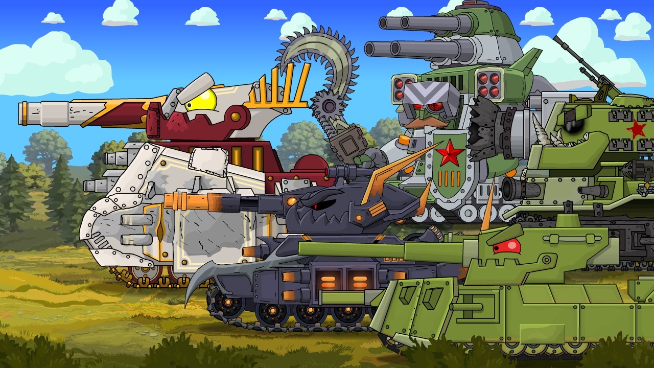 THE GREAT OFFENSIVE HAS BEGUN! Cartoons about tanks