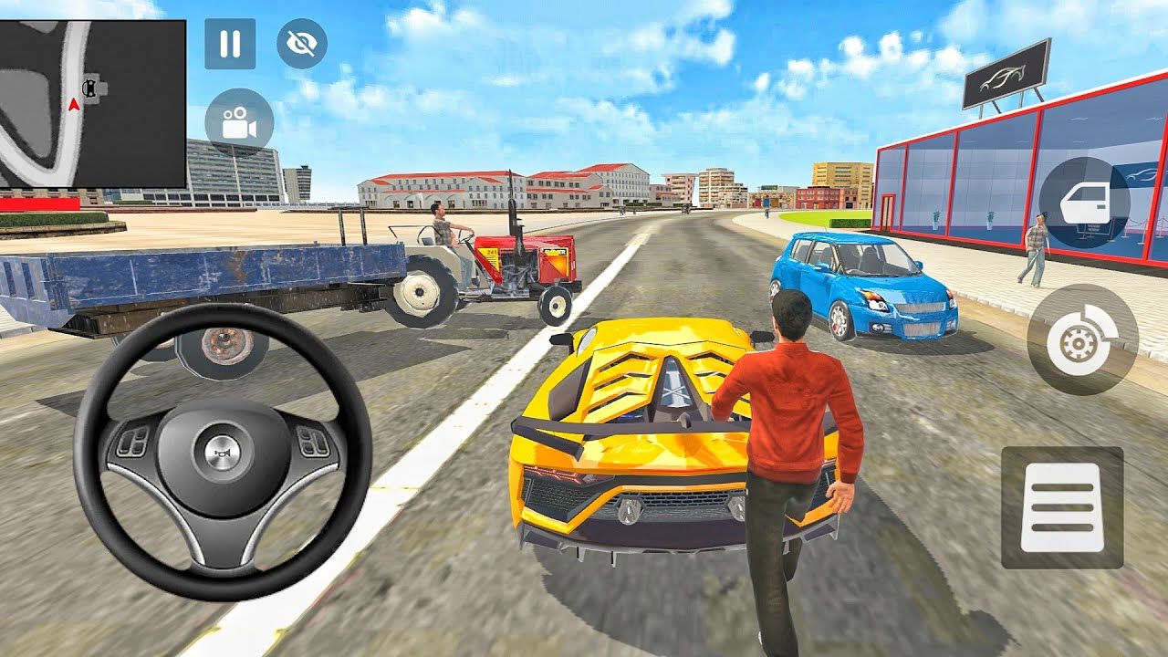 Papa on foot 🥹 Franklin in the car 😔 games for Android 💥 cars, bikes, tractor,bus, truck, rickshaw