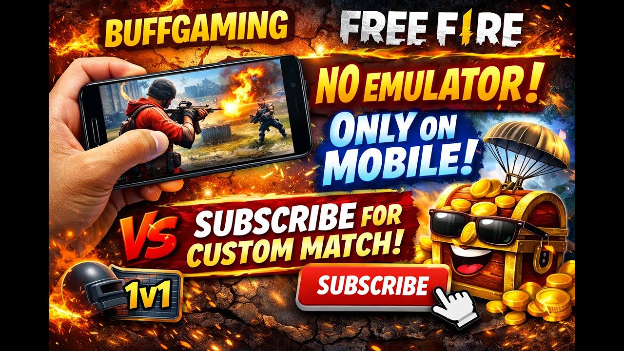 📱 Noob Gamer LIVE! Freefire (lonewolf) Grind 1v1 = sub and like
